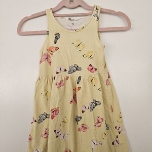 H&M Yellow Dress with Colorful Butterfly Print